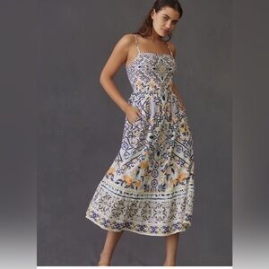 Anthropologie Let Me Be Bohi Midi Dress * Size M * EUC